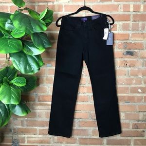 New without tags NYDJ size 2P straight leg black jeans!
